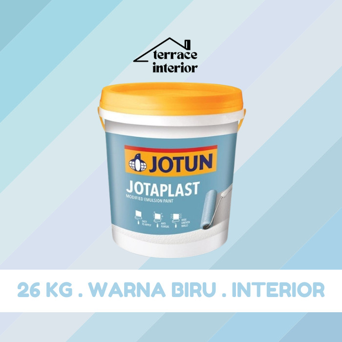 Cat Tembok Jotaplast Jotun Warna Biru 26 kg