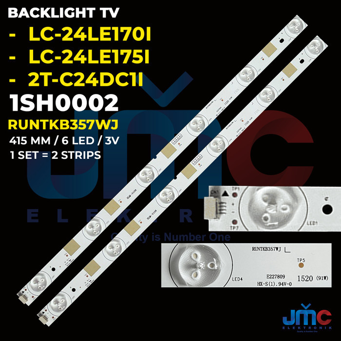 C T99 Backlight TV SHARP 24 inch LC-24LE170i LC-24LE175i RUNTKB357WJ
