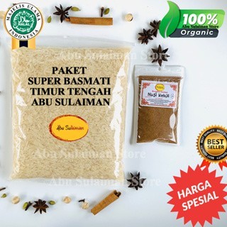 

[[Promo]]New PAKET SUPER BERAS BASMATI 1 KG + BUMBU Kebuli Briyani Kabsah Mandhi - KEBULI