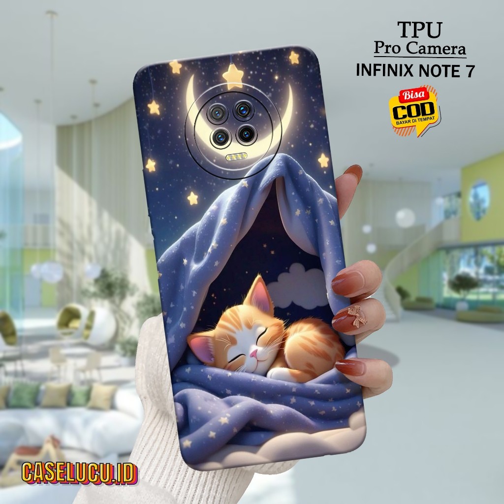 Casing Hp Infinix Note 7 Terbaru Fashion Case Kucing Case Hp Infinix Note 7 Soft Case Hp Infinix Not