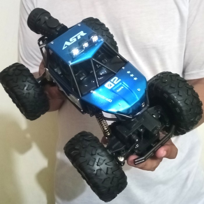 Mobil Remote Control Rc Jeep Off Road Speed Climbing Remot Kontrol - ASR BIRU 4 WD