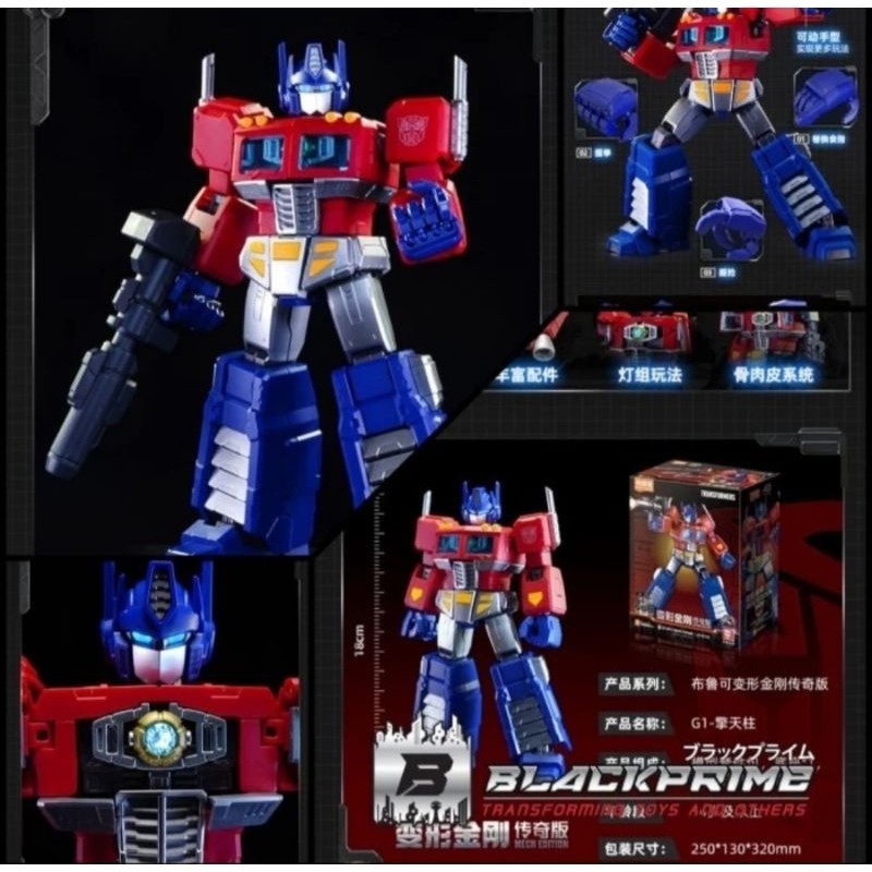Blokees Action Edition Optimus Prime Blokess Animated G1 Optimus Prime Legend Model Kit