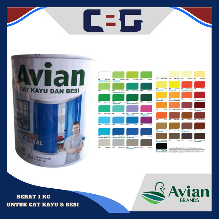 

CAT AVIAN HIGH GLOSS ENAMEL ( UNTUK KAYU DAN BESI ) 1 KG