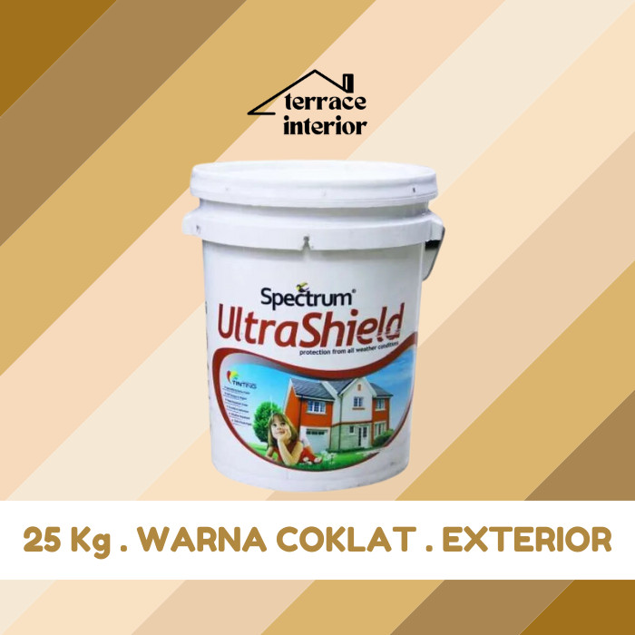 Cat Tembok Spectrum Ultrashield Warna Cokelat 25 Kg