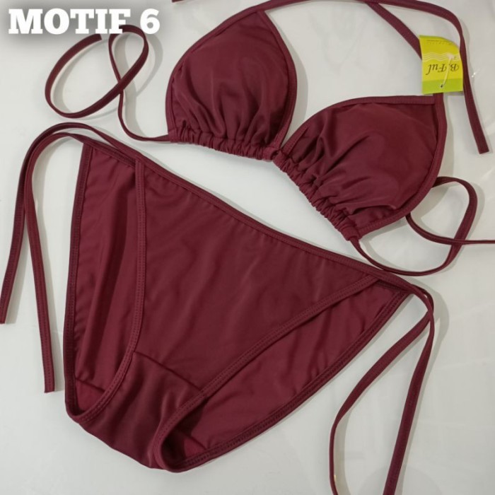 FINETOO Bikini Bra Panty Renang Pakaian Dalam Wanita Underwear - MOTIF06, All Size