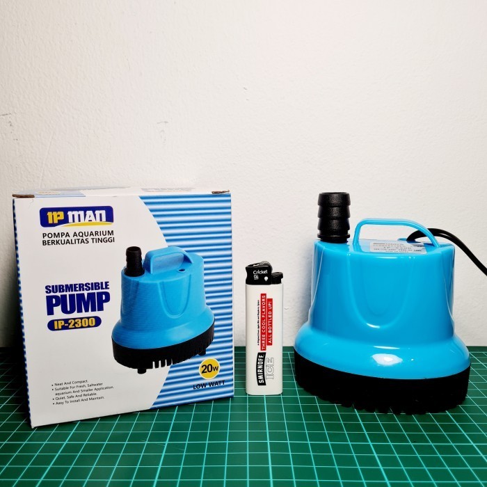Mesin Pompa Celup Aquarium Kolam Hidroponik IP MAN 2300 20 Watt