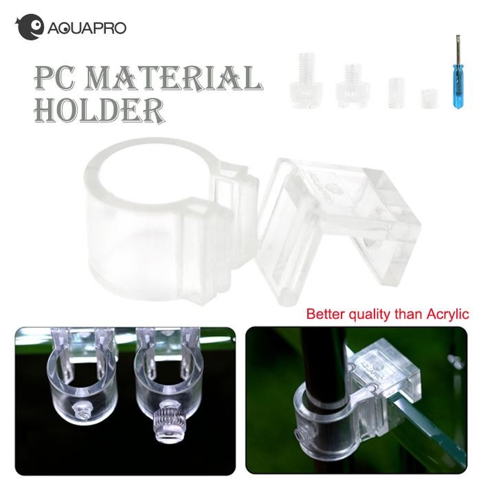 

Aquarium Tube Holder Inflow Outflow Hard PC Material Cylinder Clamp Filter Fish Tank Splitter Lily Pipe Fixture Water Accessory