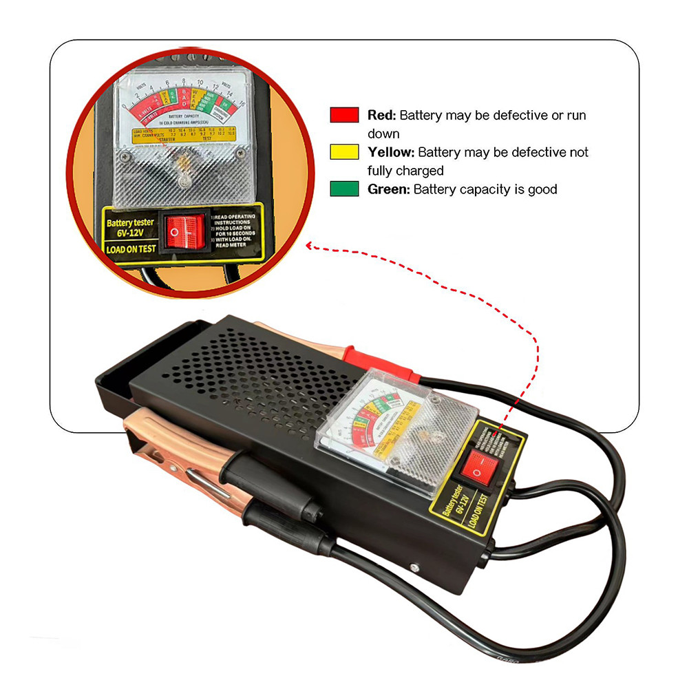 Battery Tester Digital Battery Load Tester - Alat Tester Tegangan Aki Portable