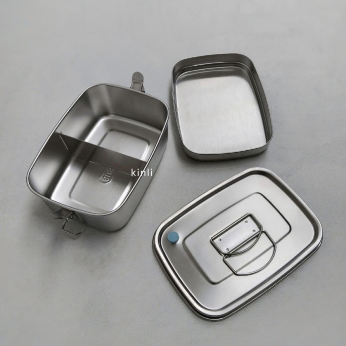 stainless steel bento lunch box container kotak makan - 1500ml