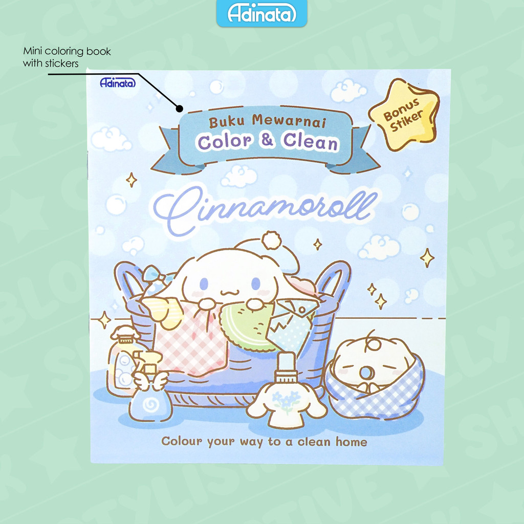 

Cinnamoroll Coloring Book S 2517-9711 / Buku Mewarnai / Buku Aktivitas anak / Adinata