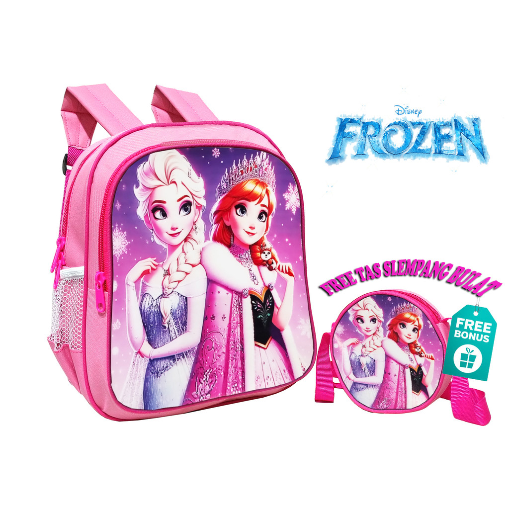 Tas Ransel Anak Sekolah Karakter Frozen Ukuran Paud Tk Bagus Lucu Tas Gendong Anak Perempuan Gratis 