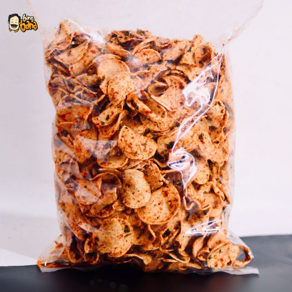 

Bakso Goreng Coin Pedas Daun Jeruk Bang Bana Basreng Bumbu Cikruh 450gram