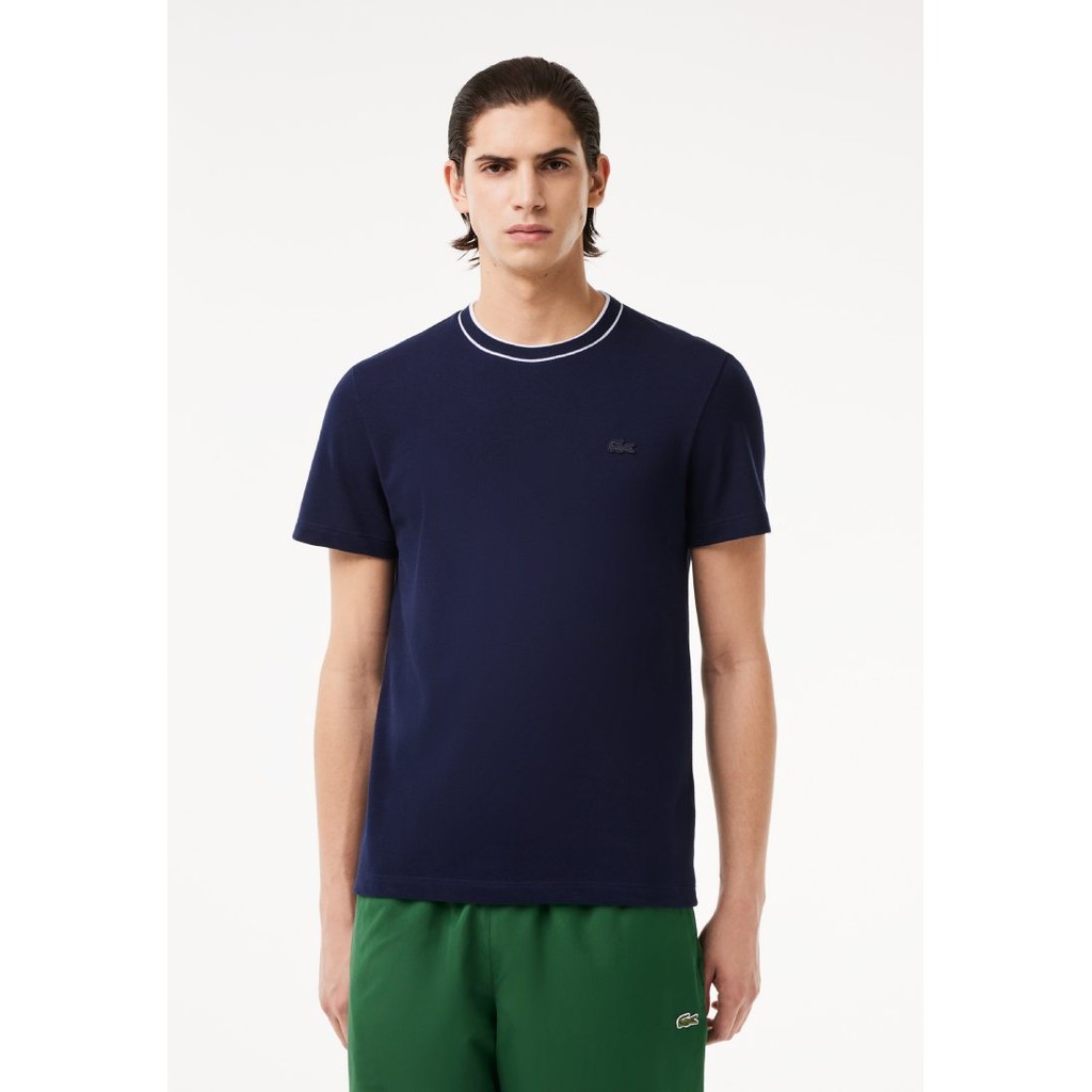 Lacoste - Stretch Piqué Stripe Collar T-shirt