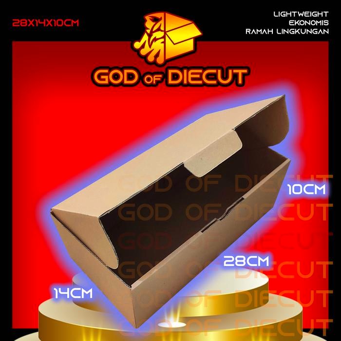 

KARDUS DIECUT 28x14x10 CM - Karton Kotak Packaging Packing Box Pizza