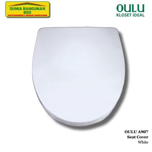 OULU Closet Seat Cover A907 White Tutup Kloset