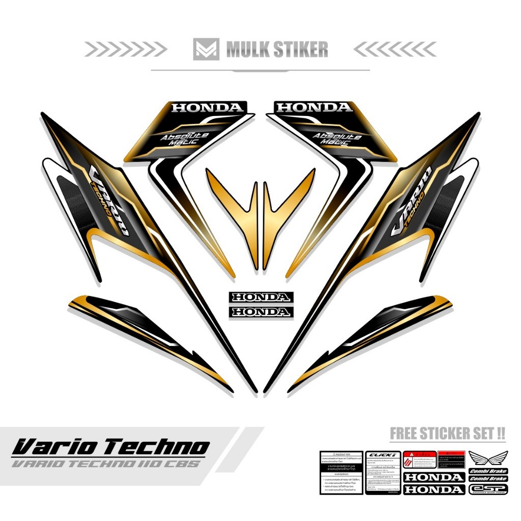 Striping Vario Techno 110 Cbs Motif 56 / Vario Karbu 110 / Click 110 / Vario Lama 110 / Click 110 I 