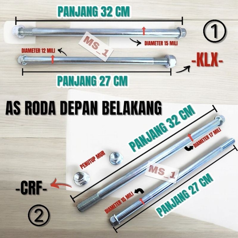 AS RODA CRF, AS RODA KLX, AS RODA DEPAN BELAKANG, As Roda Depan KLX, As Roda Belakang KLX, As Roda D