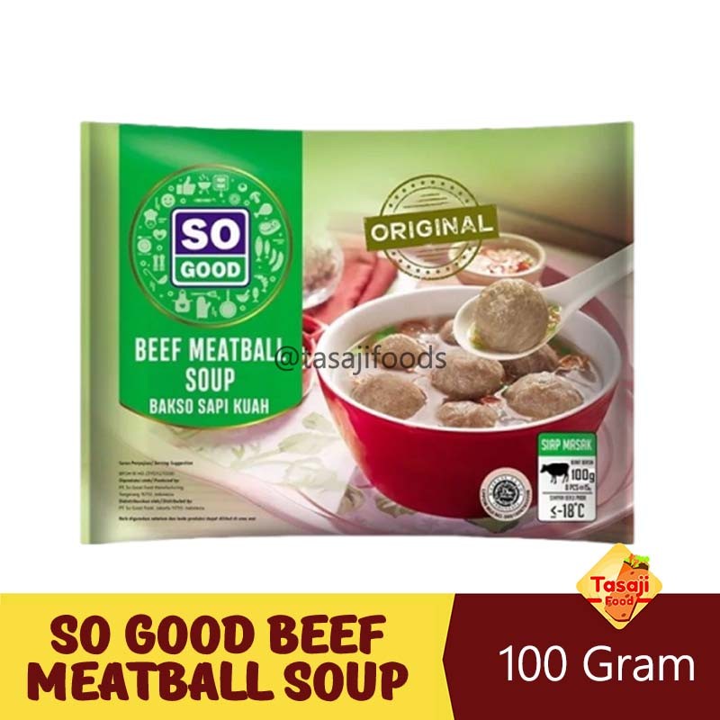 

So Good Beef Meatball Soup 100gr Bakso Sapi Kuah Grosir