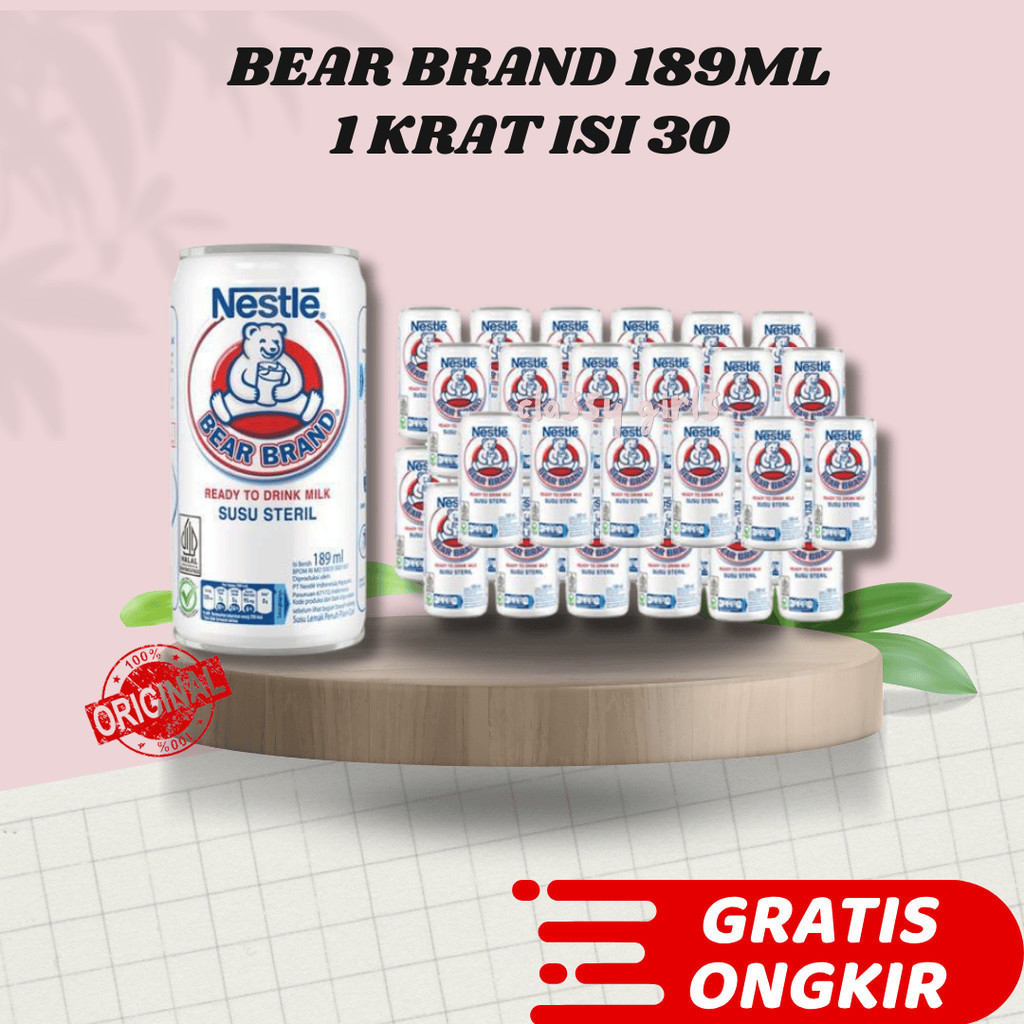 

SUSU BERUANG BEAR BRAND NESTLE 189 ML KARTONAN 30 KALENG