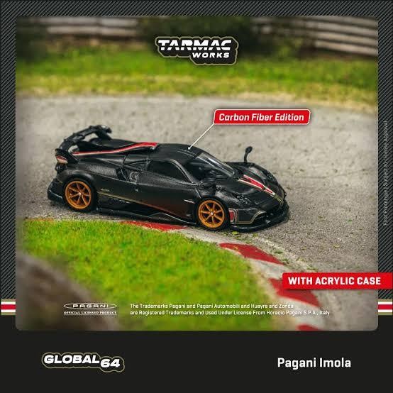 LP2155 Tarmac Skala 64 Pagani Imola Carbon Black