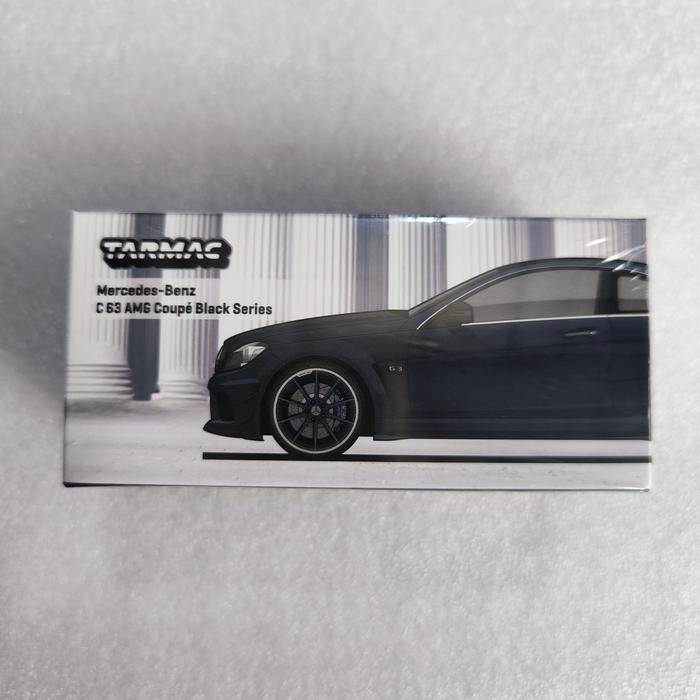 DIECAST TARMAC WORKS MERCEDES BENZ C63 AMG COUPE BLACK SERIES - MATTE BLACK