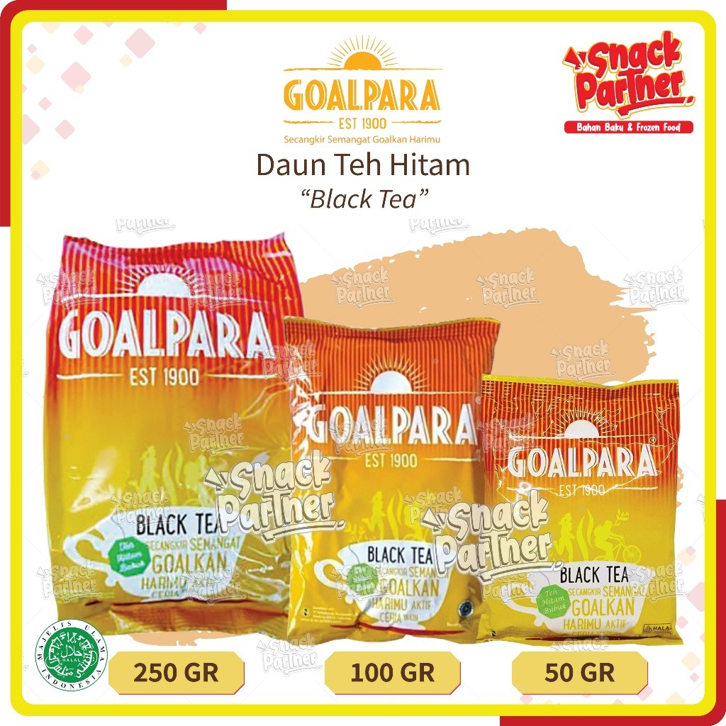

GOALPARA - BLACK TEA / Daun Teh Hitam Seduh 50 / 100 / 250 GR - ABH