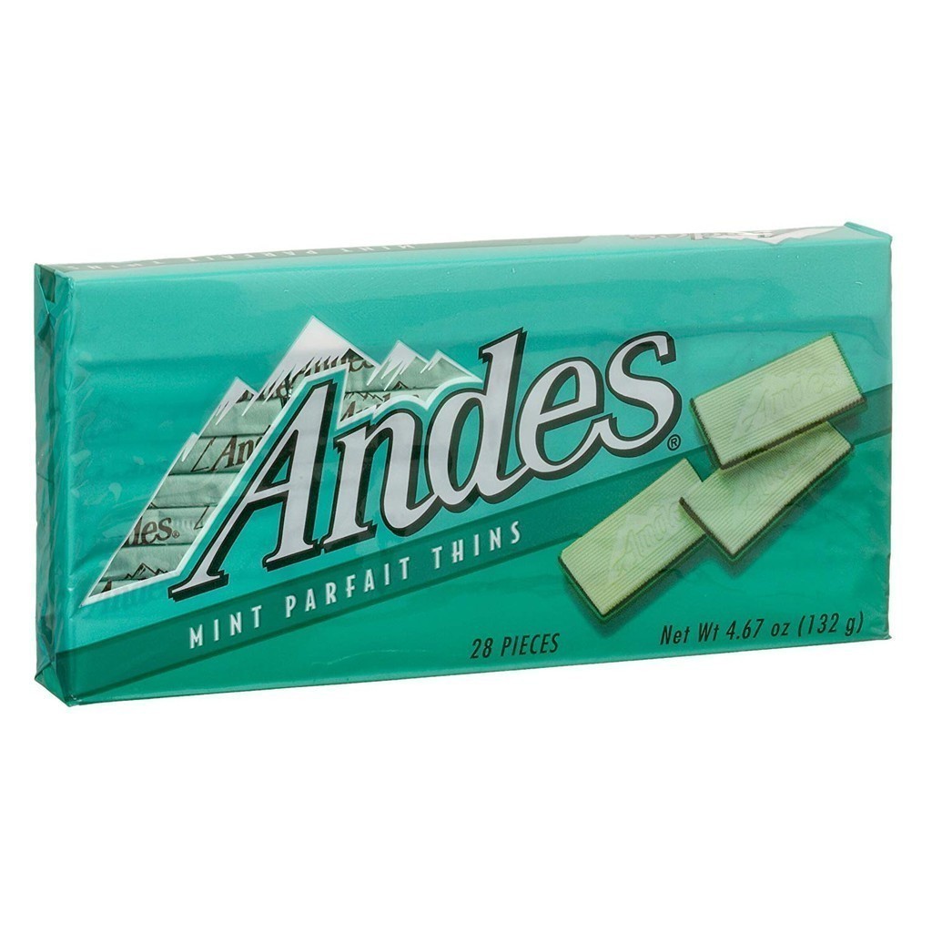 

Coklat Andes Mint Parfait Thins isi 28pcs 132gram asal USA Amerika