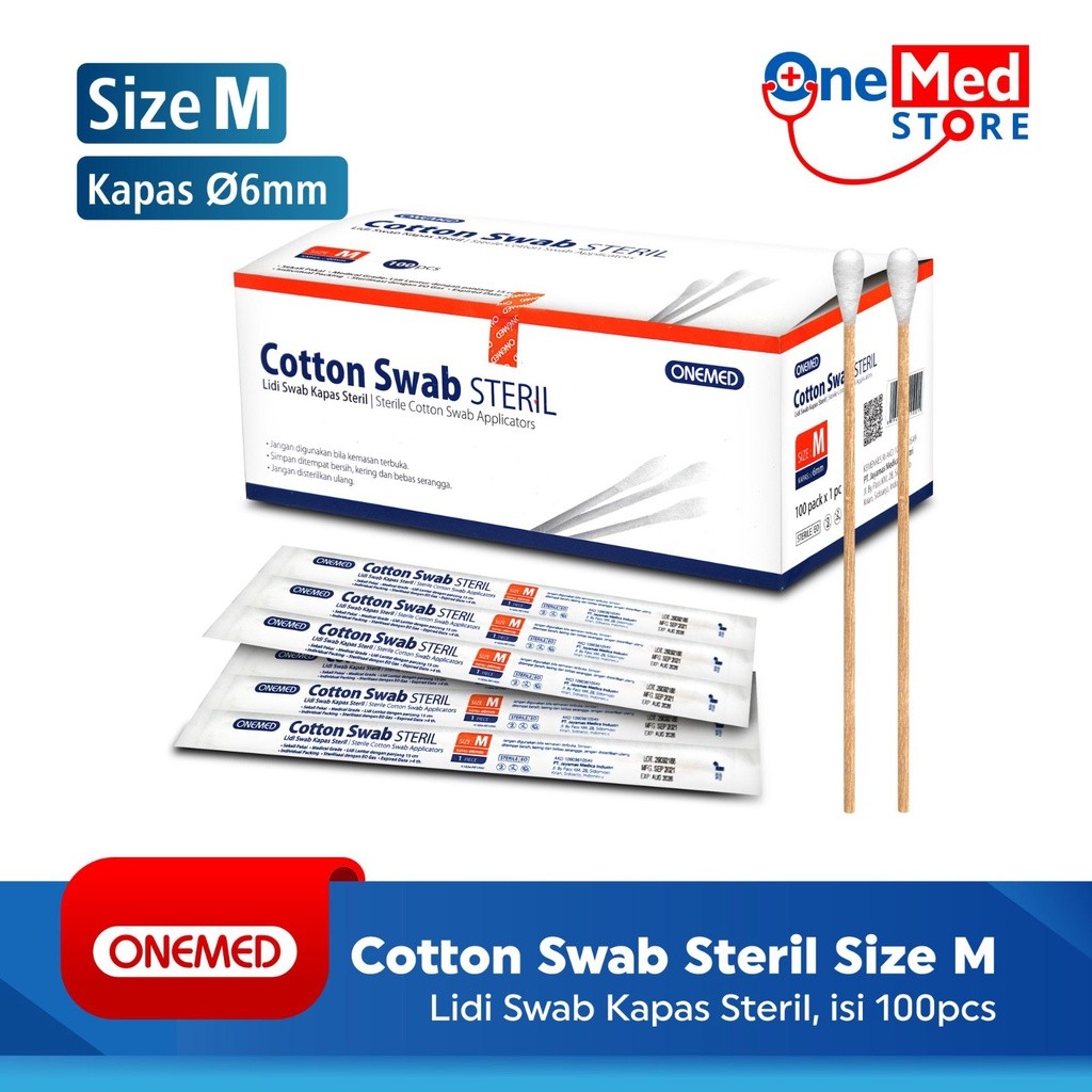 Cotton Swab Steril M isi 100pcs