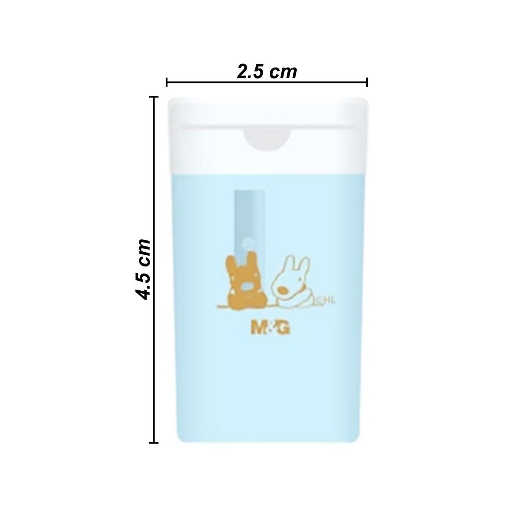 

M&G APS912C3 APS912C4 QPS912D9 Colorfull Pencil Sharpener Manual Bentuk Tabung 1 Hole Rautan Serutan Pensil