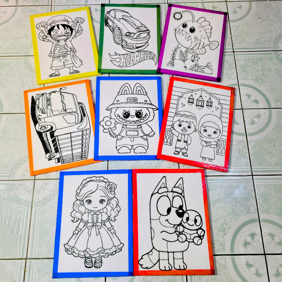 

Terbaru Paket 100 styrofoam lukis ukuran 30x40 list lakban / sterofoam / gabus melukis gambar pita