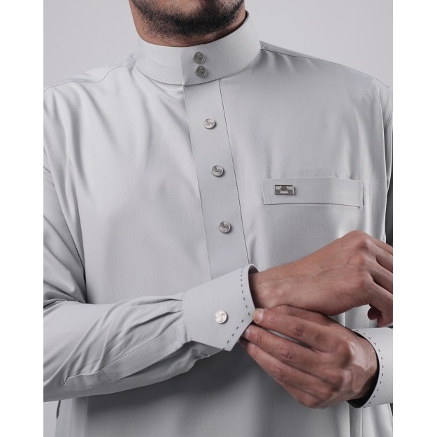 QORI APPAREL SIGNATURE HAIBAH  SH-1 BAJU KOKO PREMIUM LENGAN PANJANG MANSET