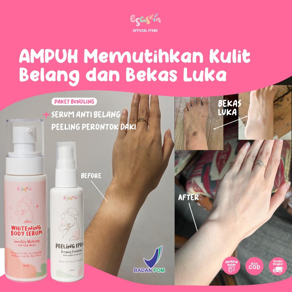 ESASKIN - Peeling Spray dan Body Serum