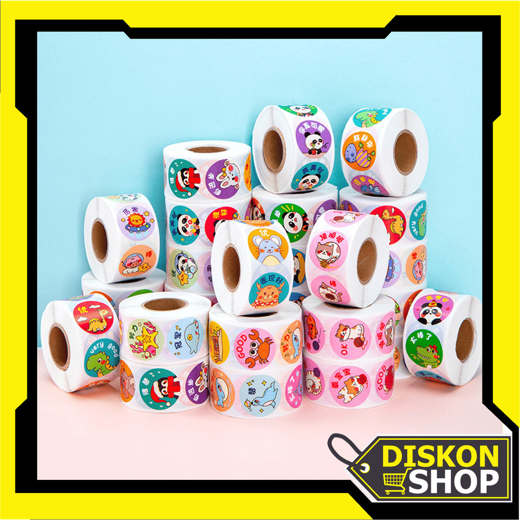 

SALE DISKON SHOP - 6593 500 PCS STIKER SELAMAT MENIKMATI / LABEL STIKER BULAT / ROLL 500 PCS /