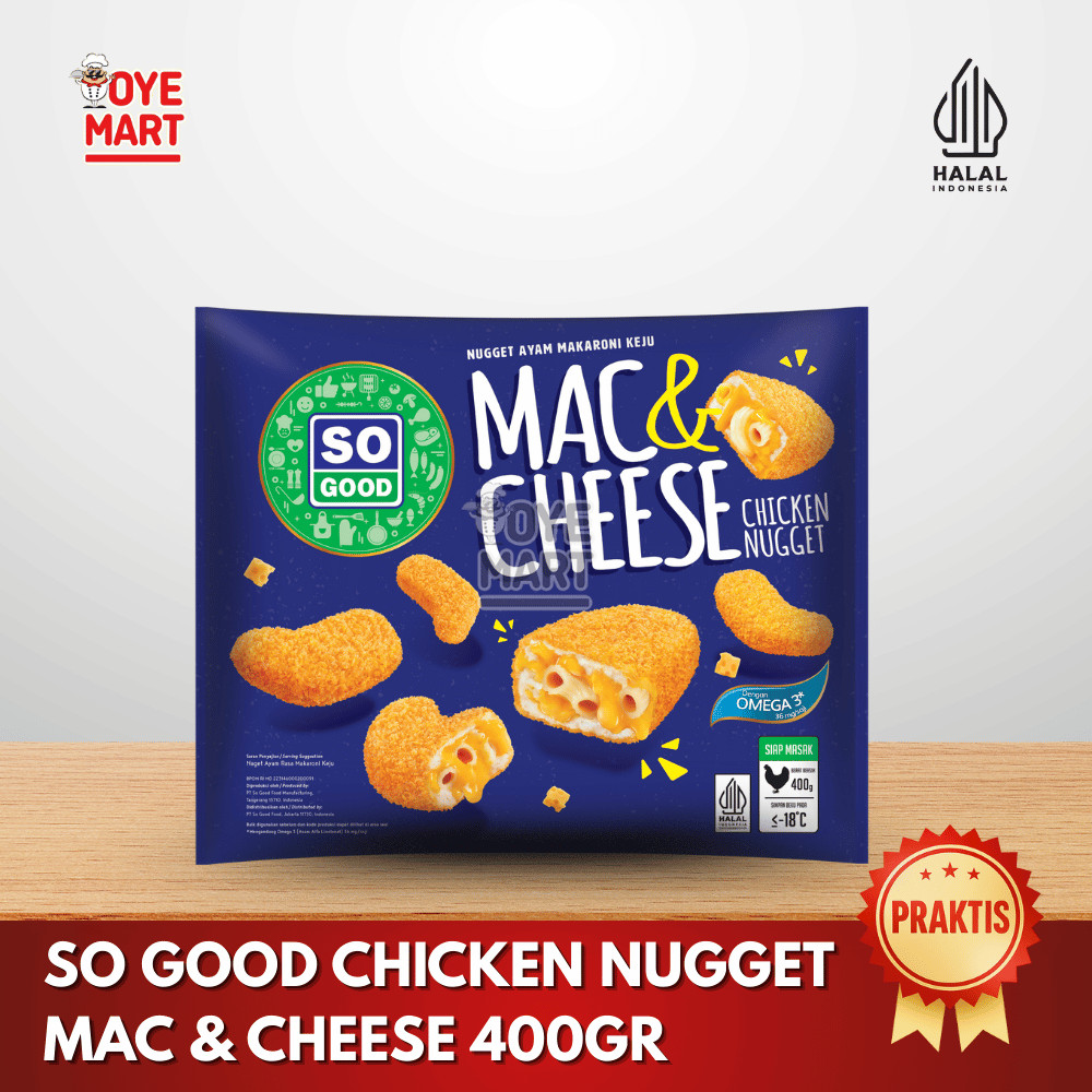 

SO GOOD CHICKEN NUGGET MAC & CHEESE 400GR