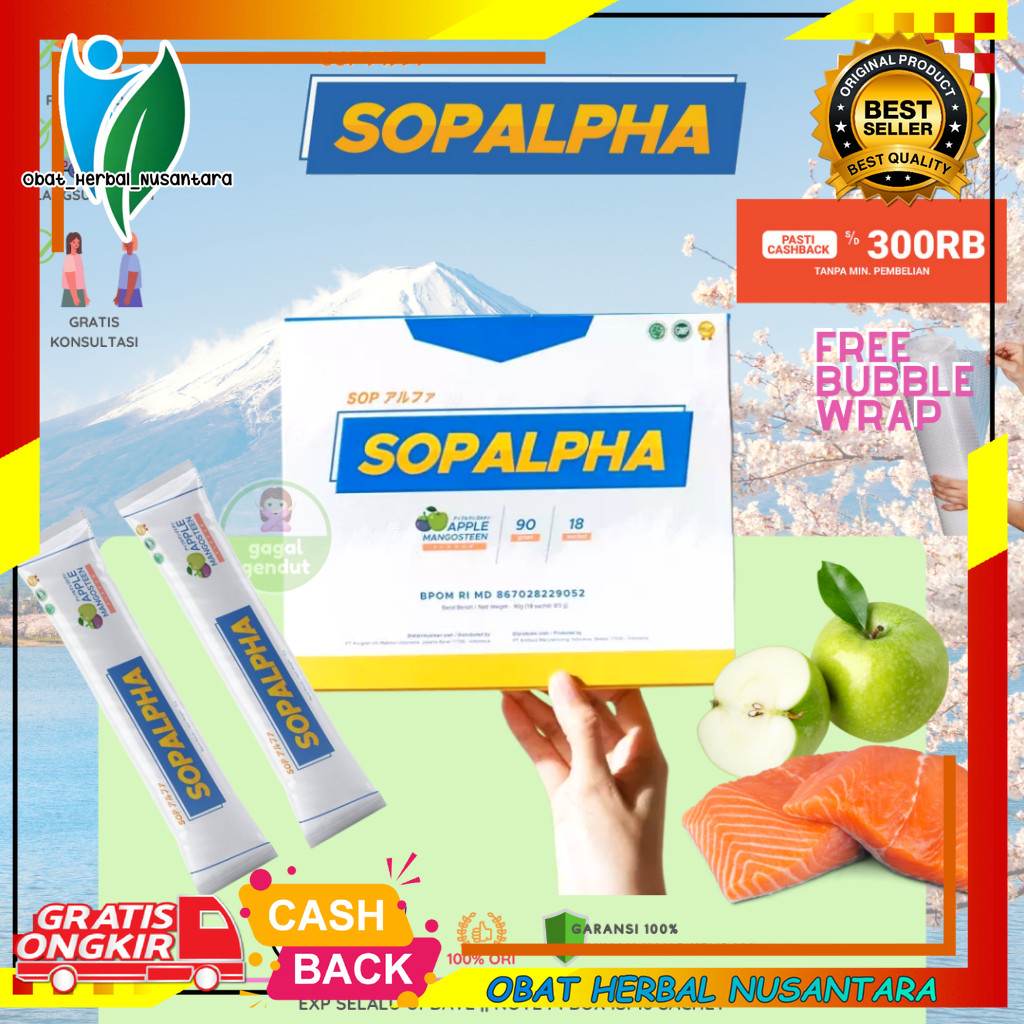 SOPALPHBOOST ORIGINAL SOP ALPHA SOPALPA 100 PLUS SALMON OVARY KESEHATAN shopalpa bio boost plus sop1