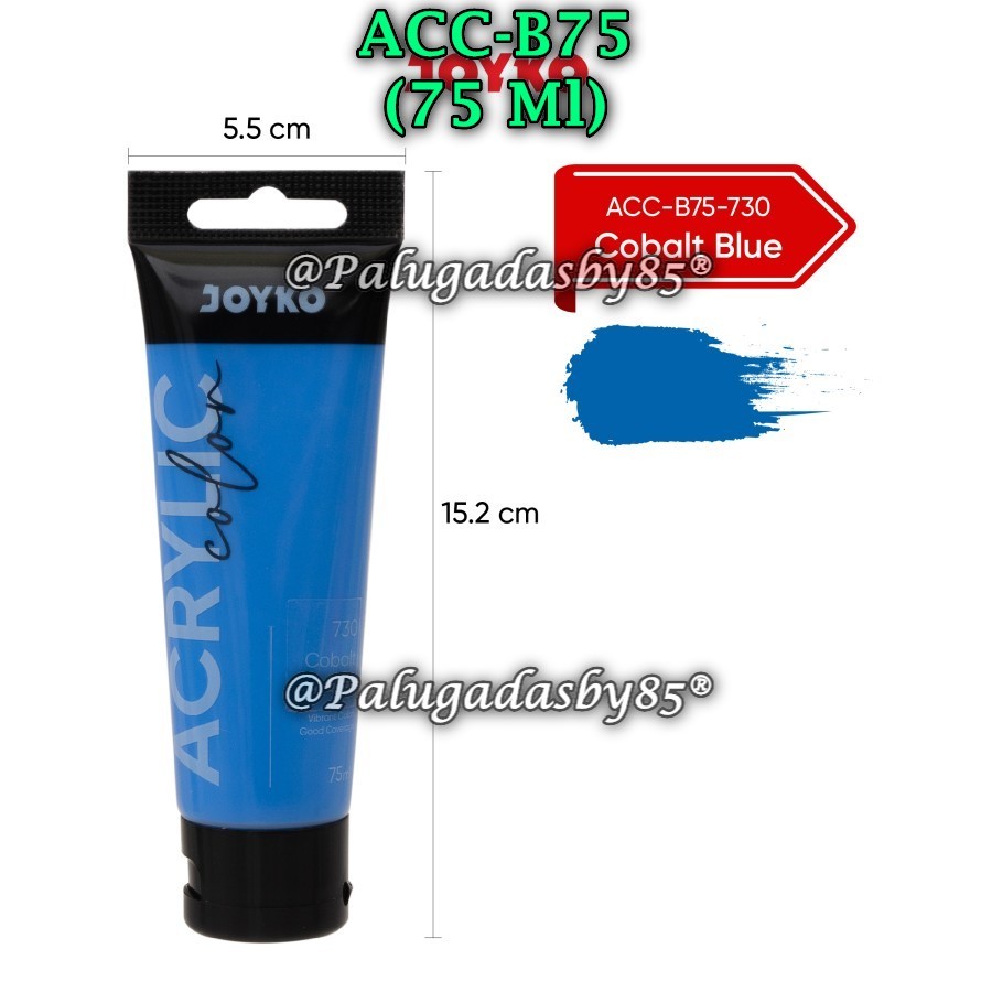 

(1 Biji) GROSIR Cat Akrilik JOYKO ACC-B75-730Cobalt Blue / Cat Akrilik Acrylic Color Joyko ACC-B75