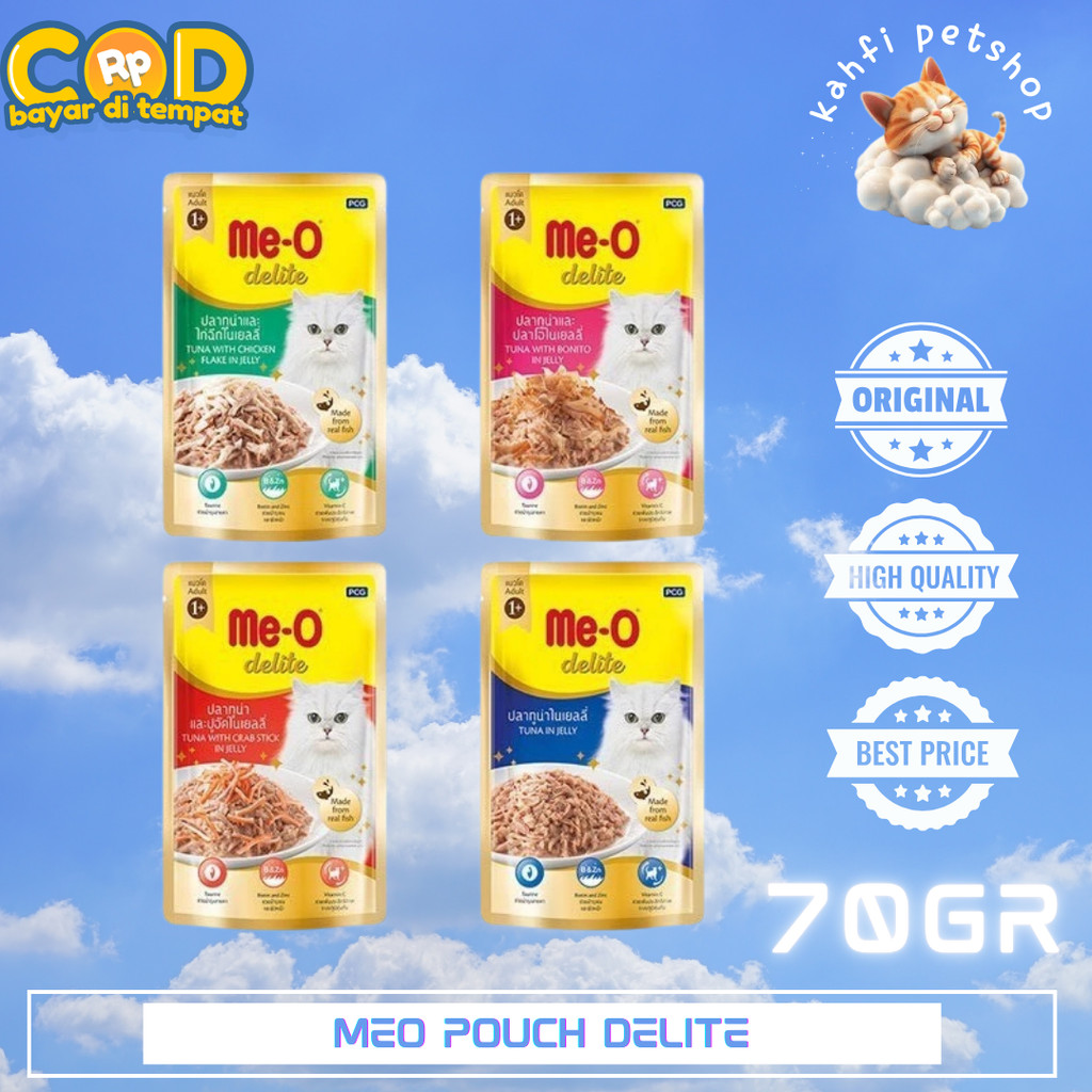 Meo Delite premium cat pouch 70gr