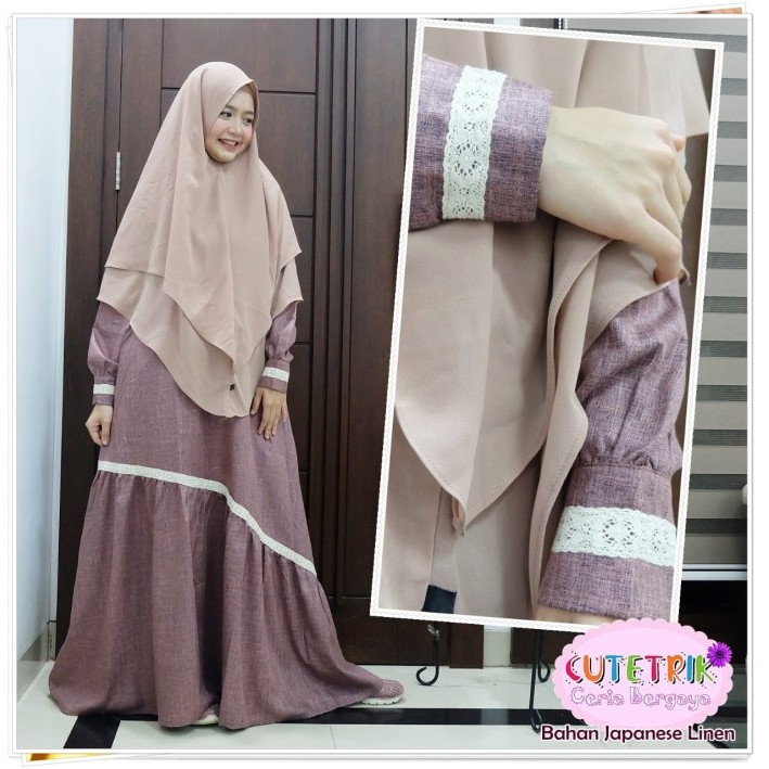 "WY.SY" - DISKON Gamis dewasa couple/baju muslim dewasa couple cutetrik