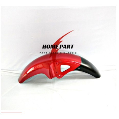 SPAKBOR DEPAN MERAH + BREKET RX KING NEW BAHAN TEBAL STANDAR ORIGINAL 01