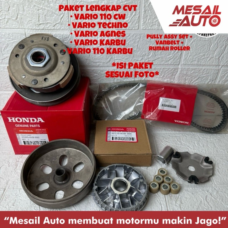 Paket Lengkap CVT (KVB) Buat Motor Vario 110 Cw, Techno, Karbu, Agnes, Vario 110 Karbu
