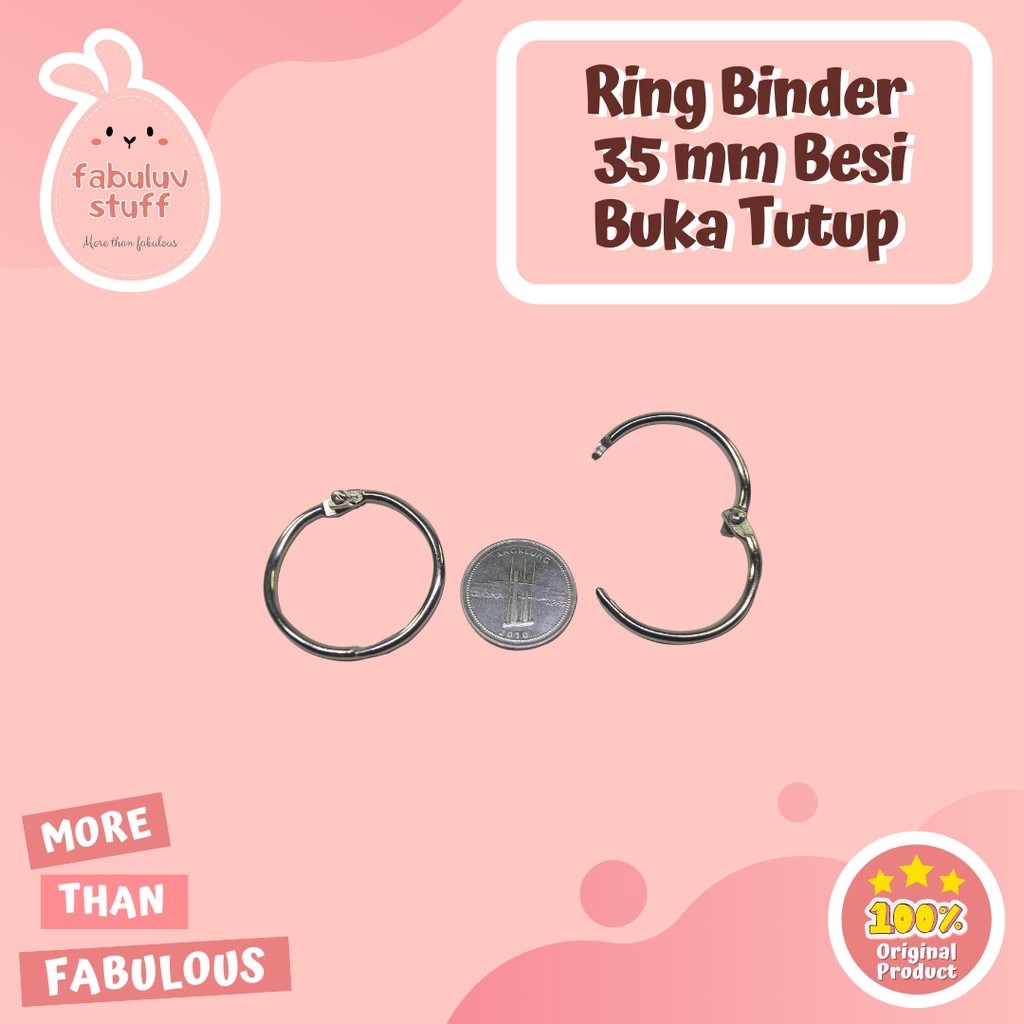 

ATK ~ Ring Binder Besi 35 mm / Ring Mekanik Buka Tutup