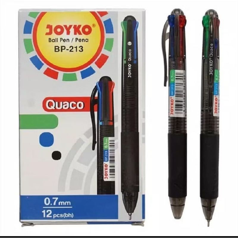 

Pulpen Joyko 4 warna Bp-213 Quaco ( 1pak/12pcs )