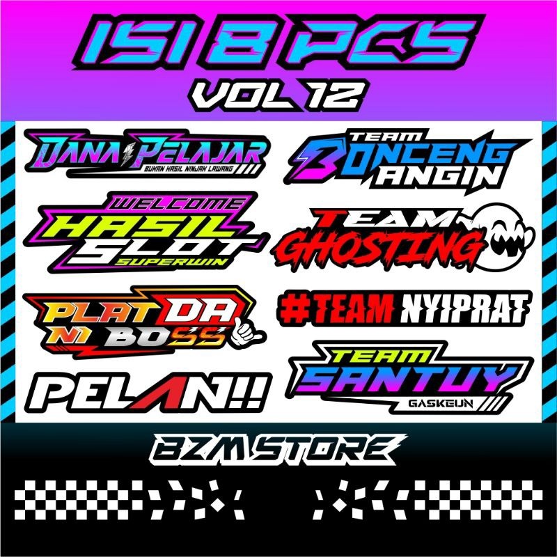 

Stiker Vol12 Isi 8pcs Original