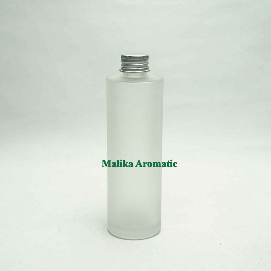Serum 100 ml Kaca RF Clear Frossted Tutup Alumunium / Botol Kosmetik / Botol Serum / Serum Kaca Ulir