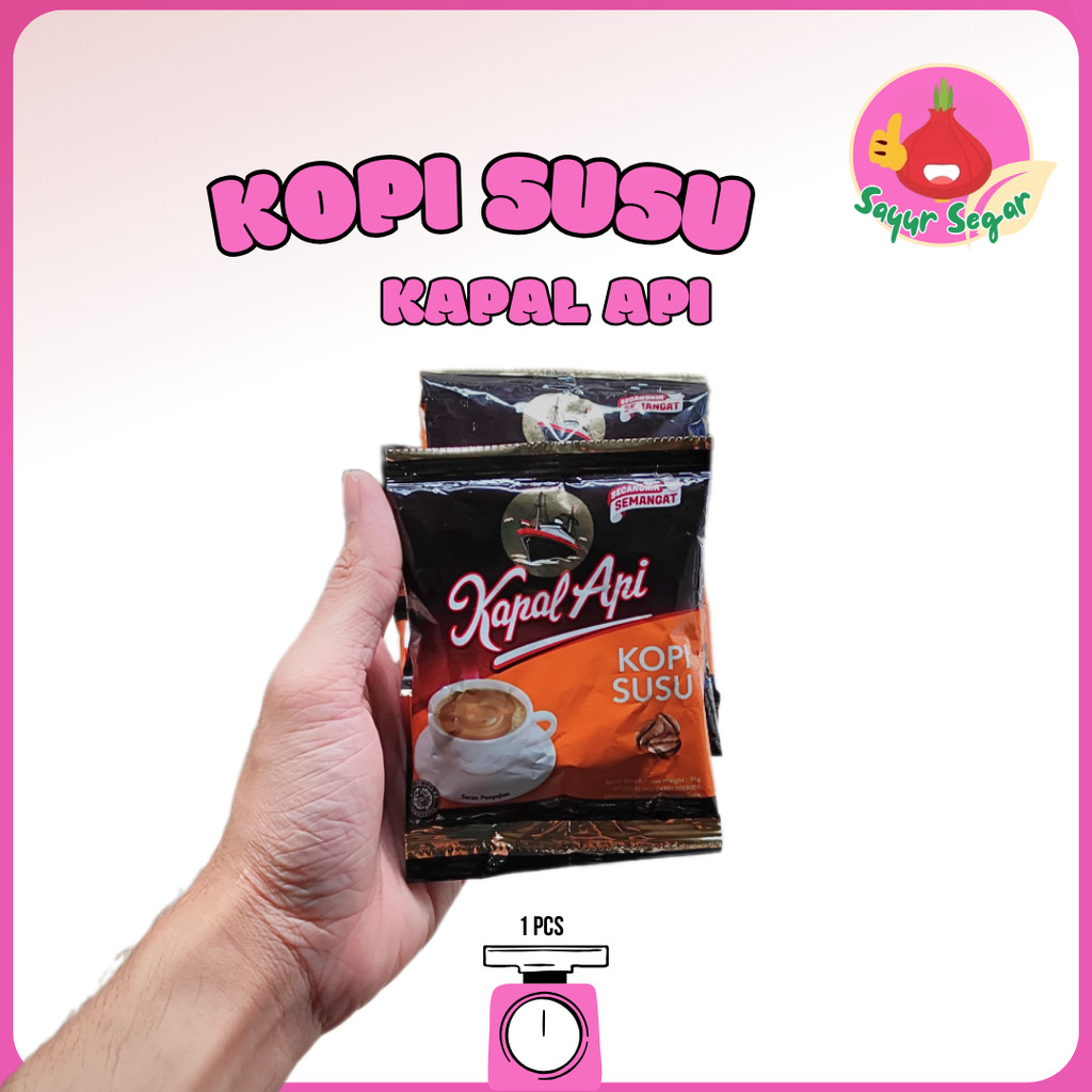 

Sayur Segar - Kopi Susu Kapal Api Sachet 1 pcs / Instant Coffee