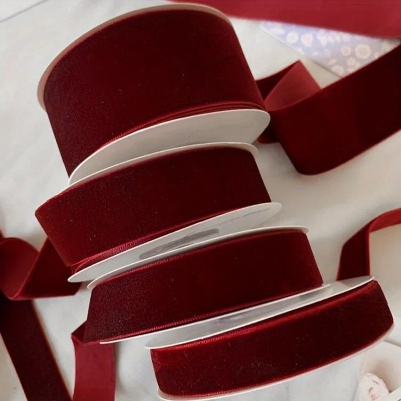 

Velvet ribbon, 2 yards *1.57 inches, gift flower packaging bow handmade DIY Christmas decoration clothing sewing accessories.