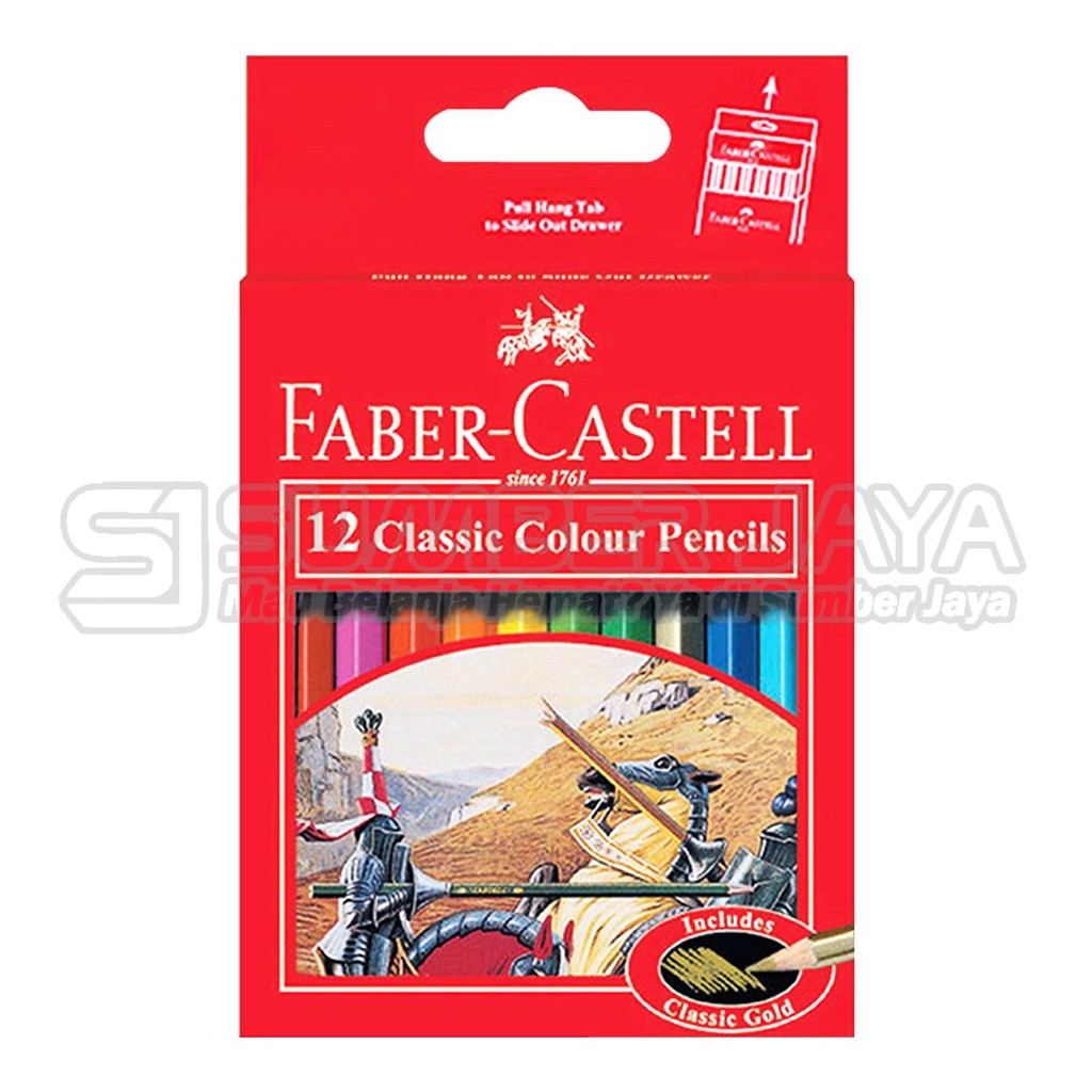

Faber Castell Pensil Warna Classic 12 Warna Alat Gambar Melukis