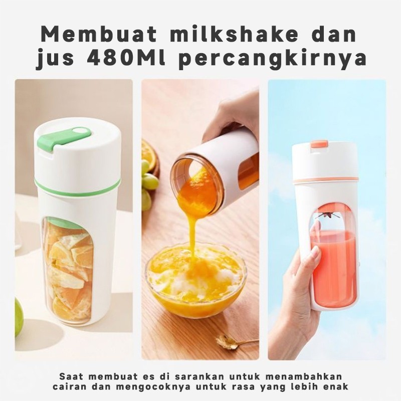 [Ns] Cangkir Pembuat Jus Listrik Kecil Multifungsi Portabel, Blender Buah Cocok Untuk Rumah Tangga,