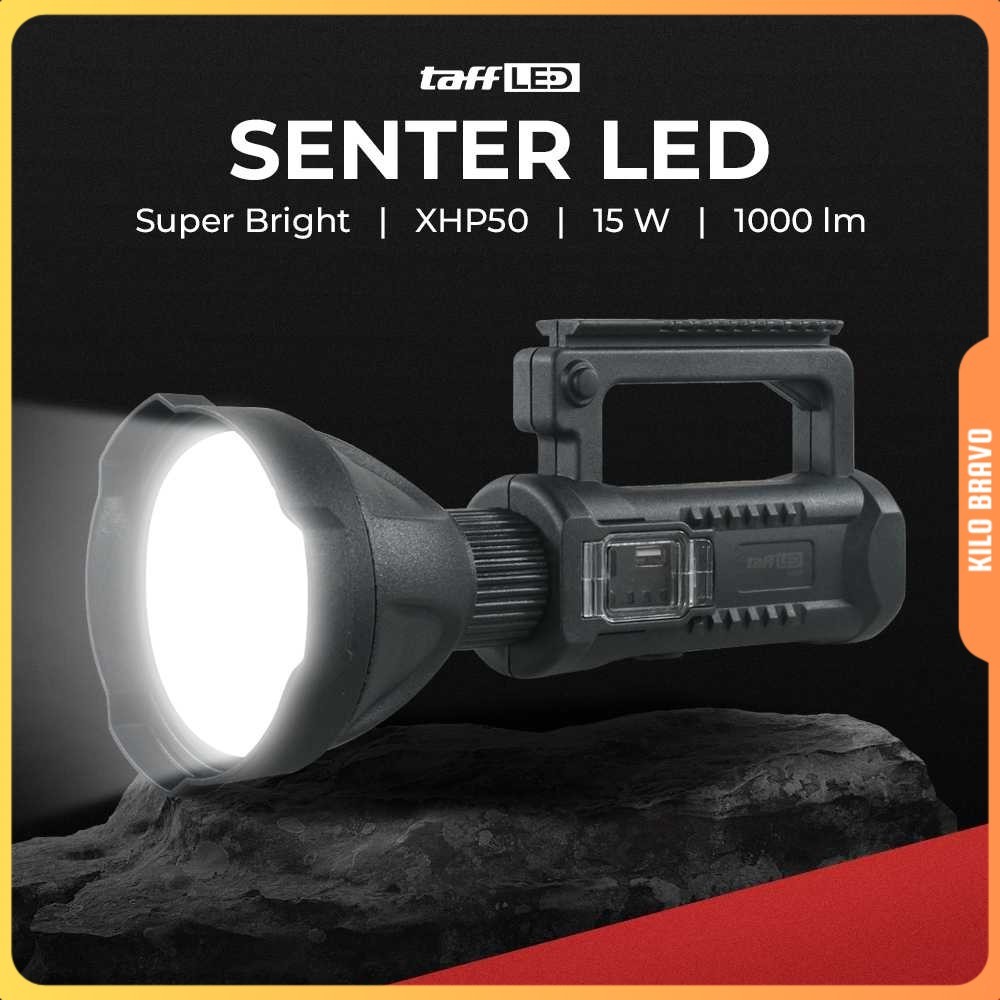 Senter LED Super Bright XHP50 15W 1000 Lumens with Tripod - W590