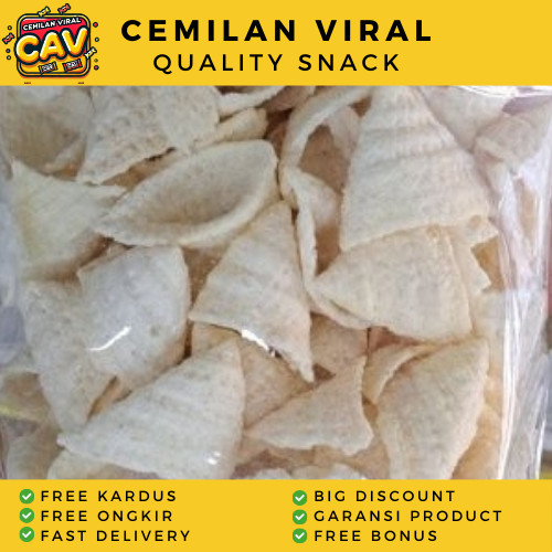 

CAV KERUPUK KONDANG ORI 1Kg Yola Yola Ciki Terompet Snack Terompet Potato Corn Kerupuk Kentang